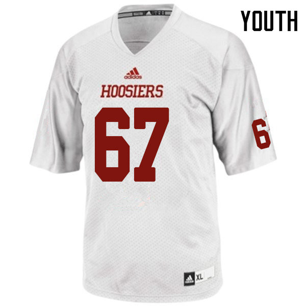 Youth #67 Dan Feeney Indiana Hoosiers College Football Jerseys Sale-White
